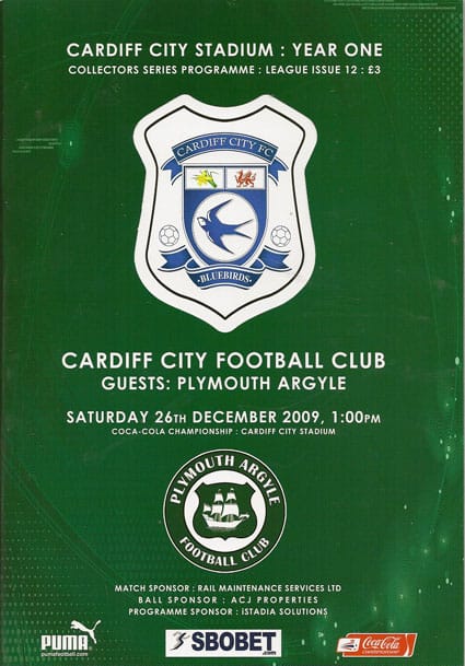 Cardiff City FC v Plymouth Argyle FC